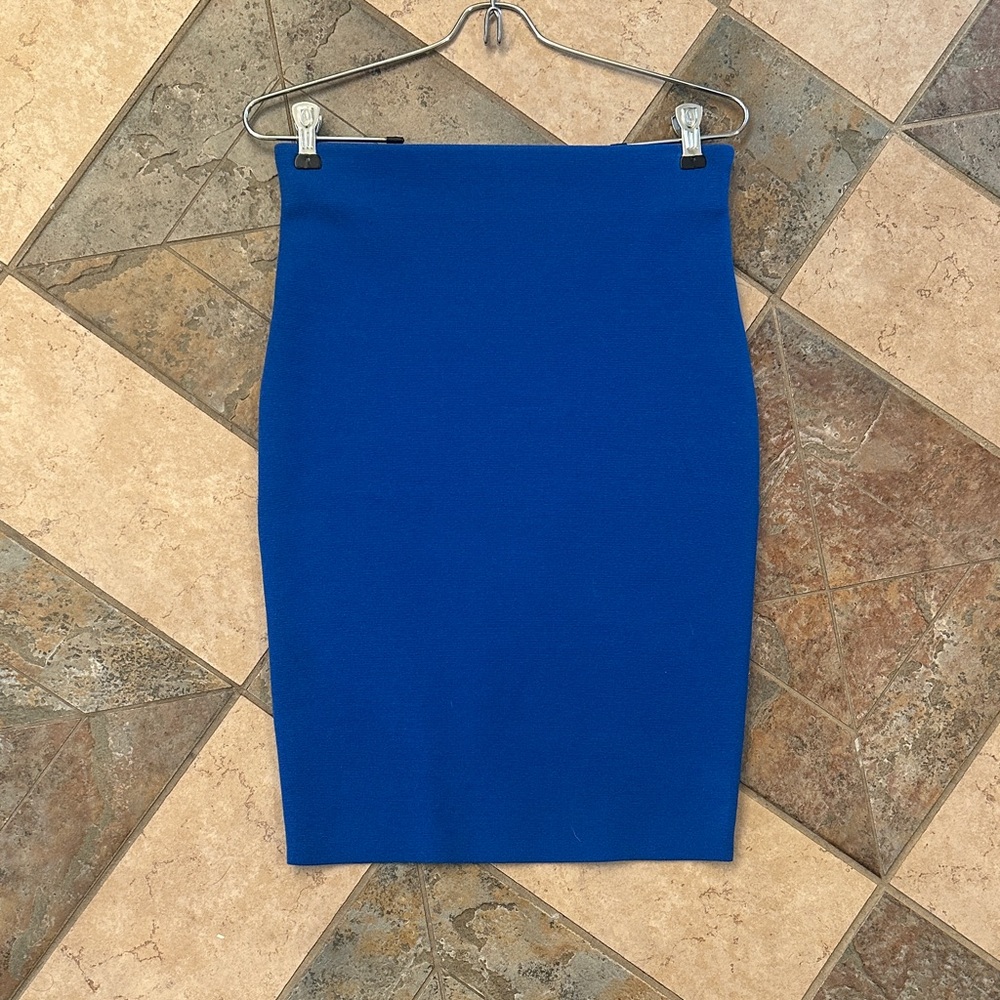 Express Royal Blue Pencil Skirt